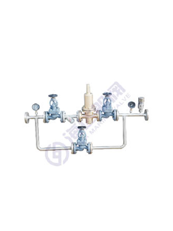 Air pressure reducing valve group