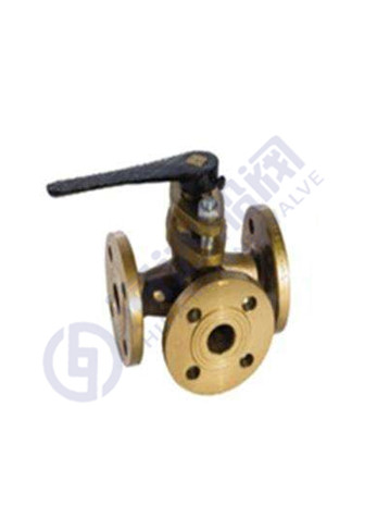 Flange bronze packing cock