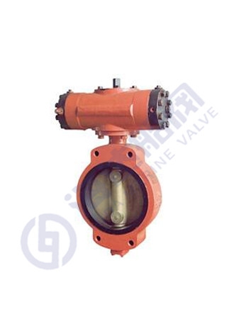 Hydraulic butterfly valve