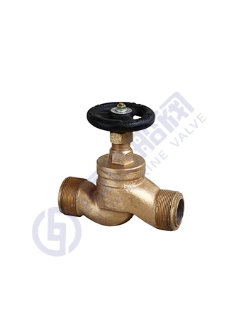 Bronze globe valve with external thread